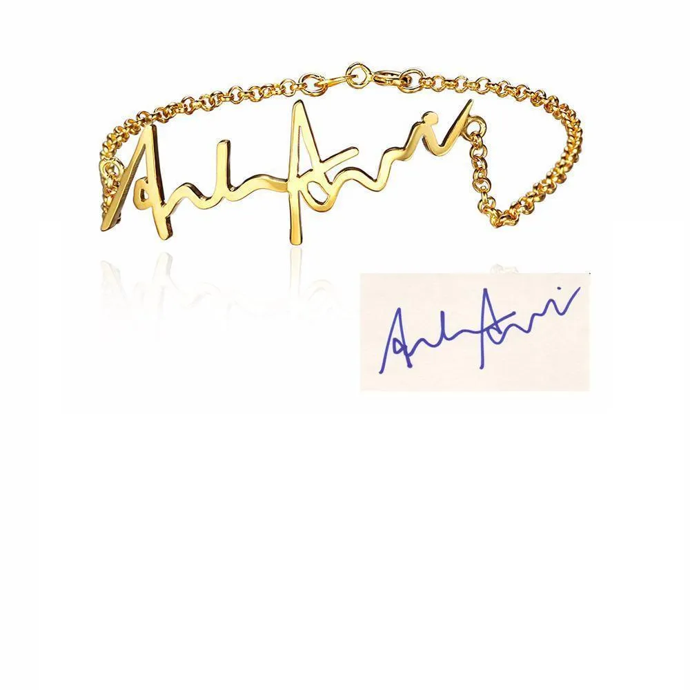 Personalize Your Handwritten Signature Bracelet