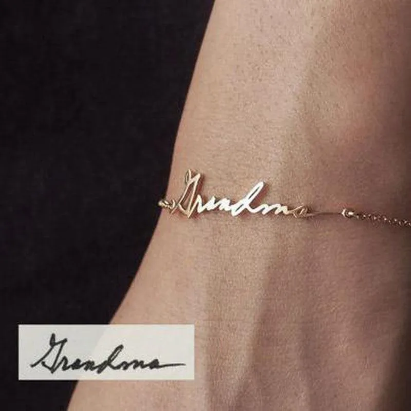 Personalize Your Handwritten Signature Bracelet