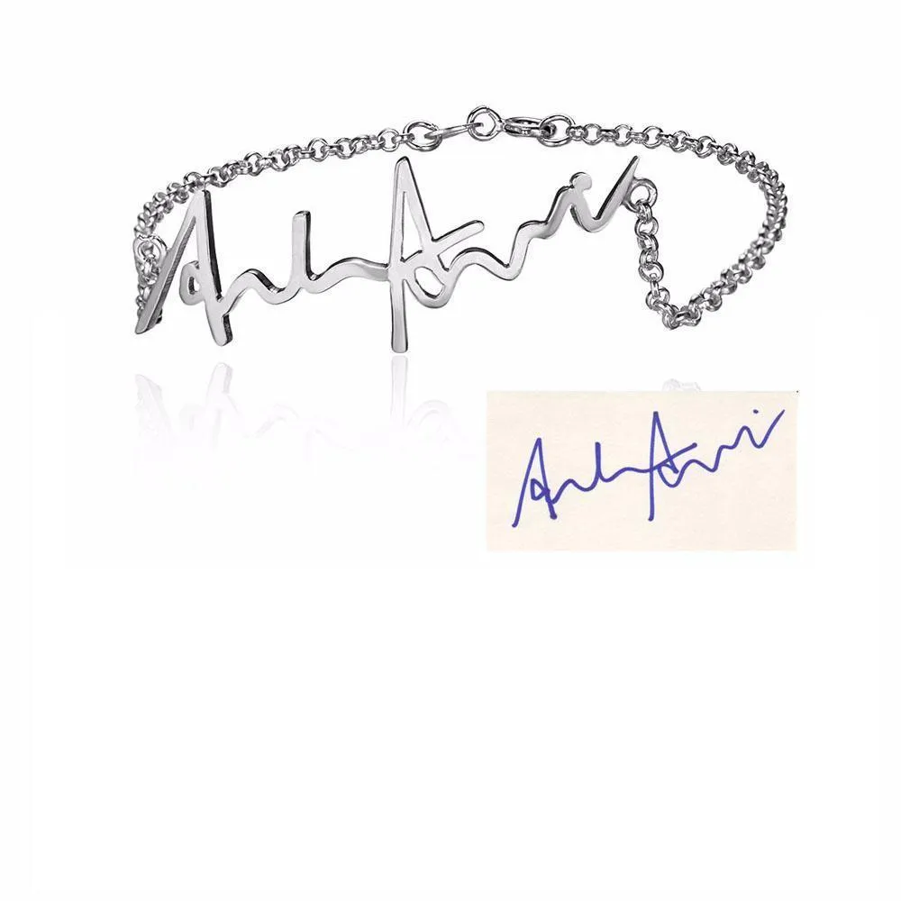 Personalize Your Handwritten Signature Bracelet