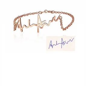 Personalize Your Handwritten Signature Bracelet