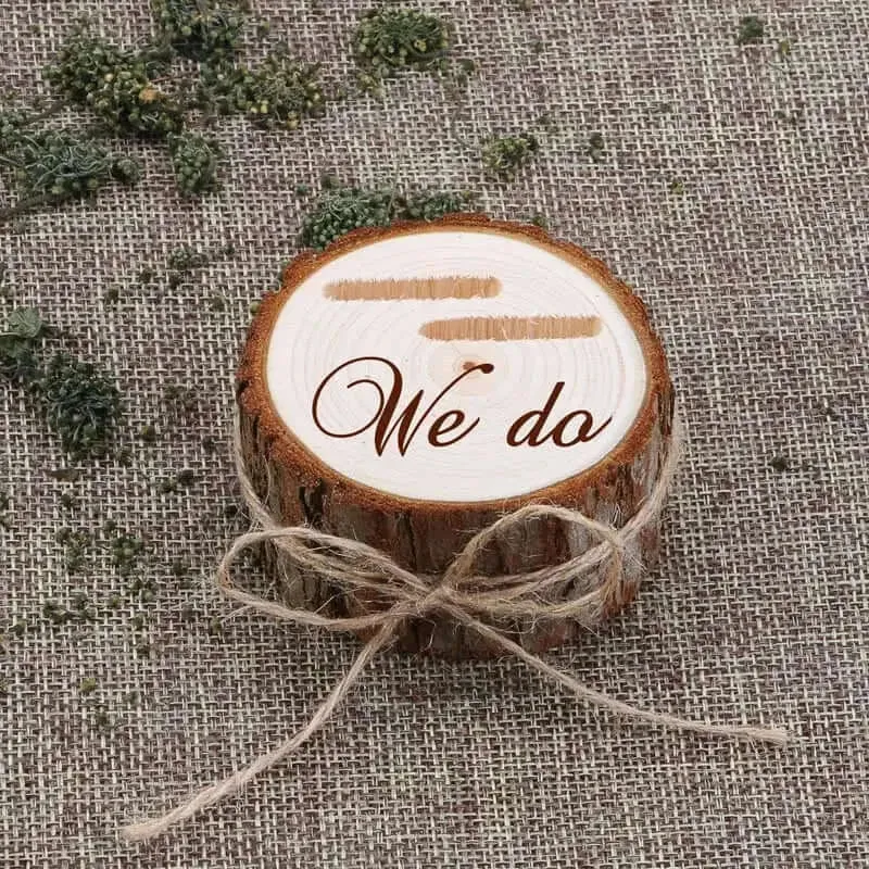 Personalized Wedding Ring Bearer Box Rustic Wedding Ring Box