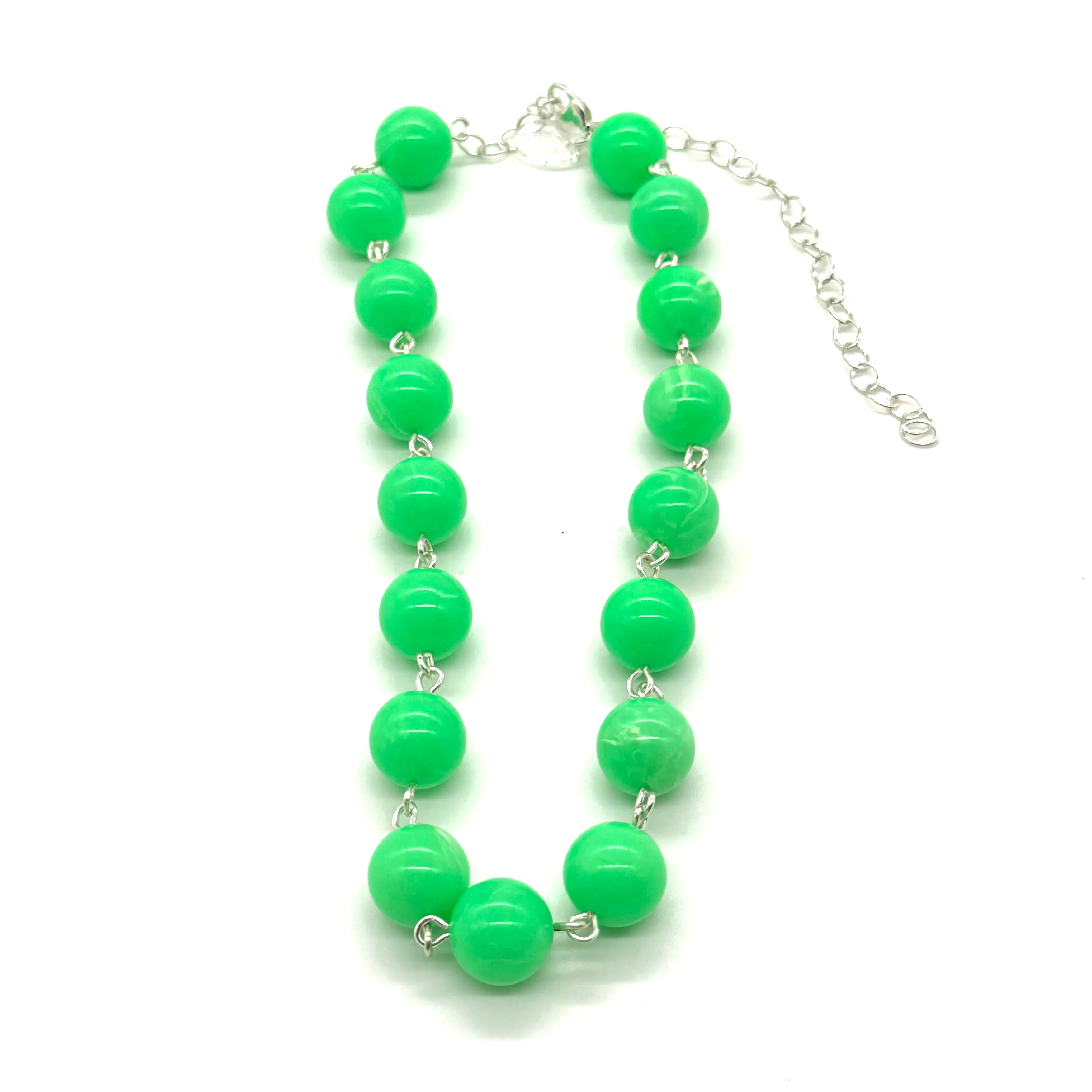 Petrol Bright Green Amelia Necklace