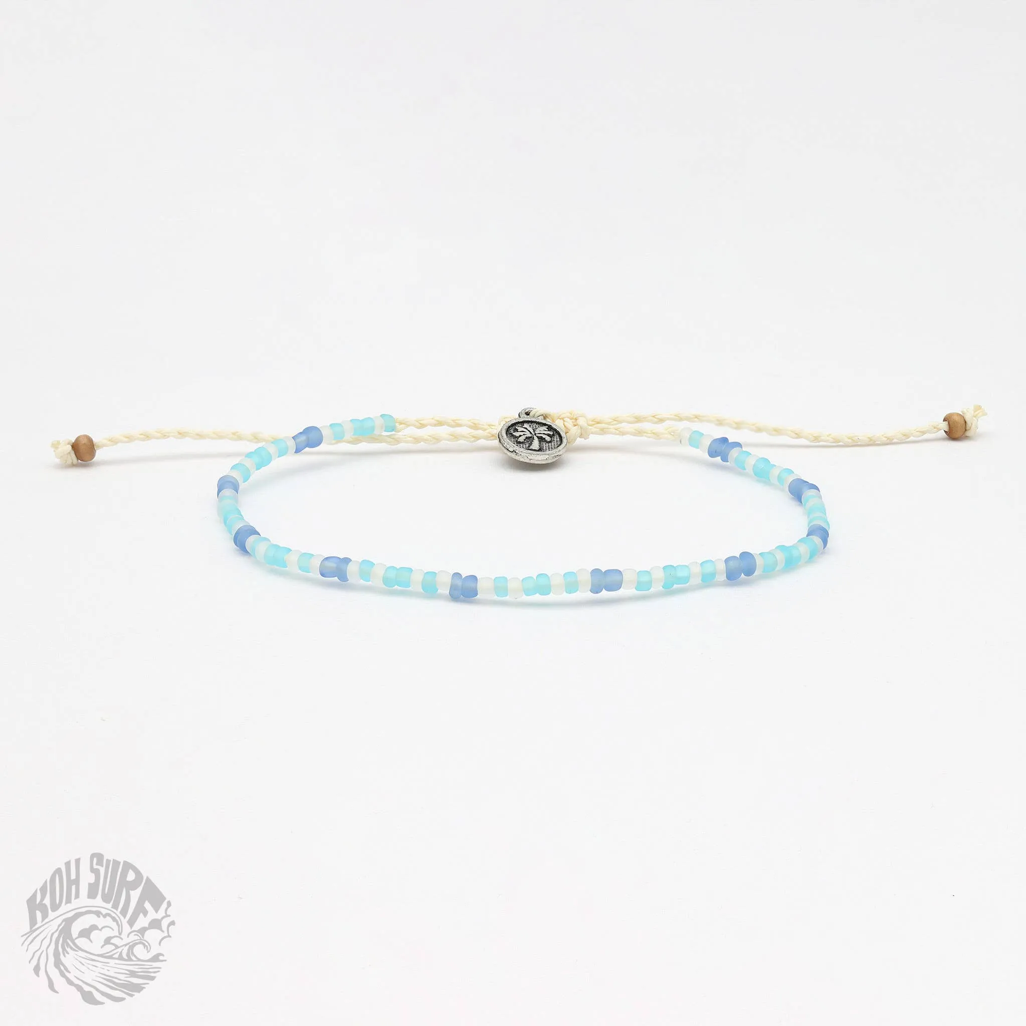 Pineapple Island -  Alila Dainty Beaded Bracelet, Surf Jewelry by Koh Surf: Pink