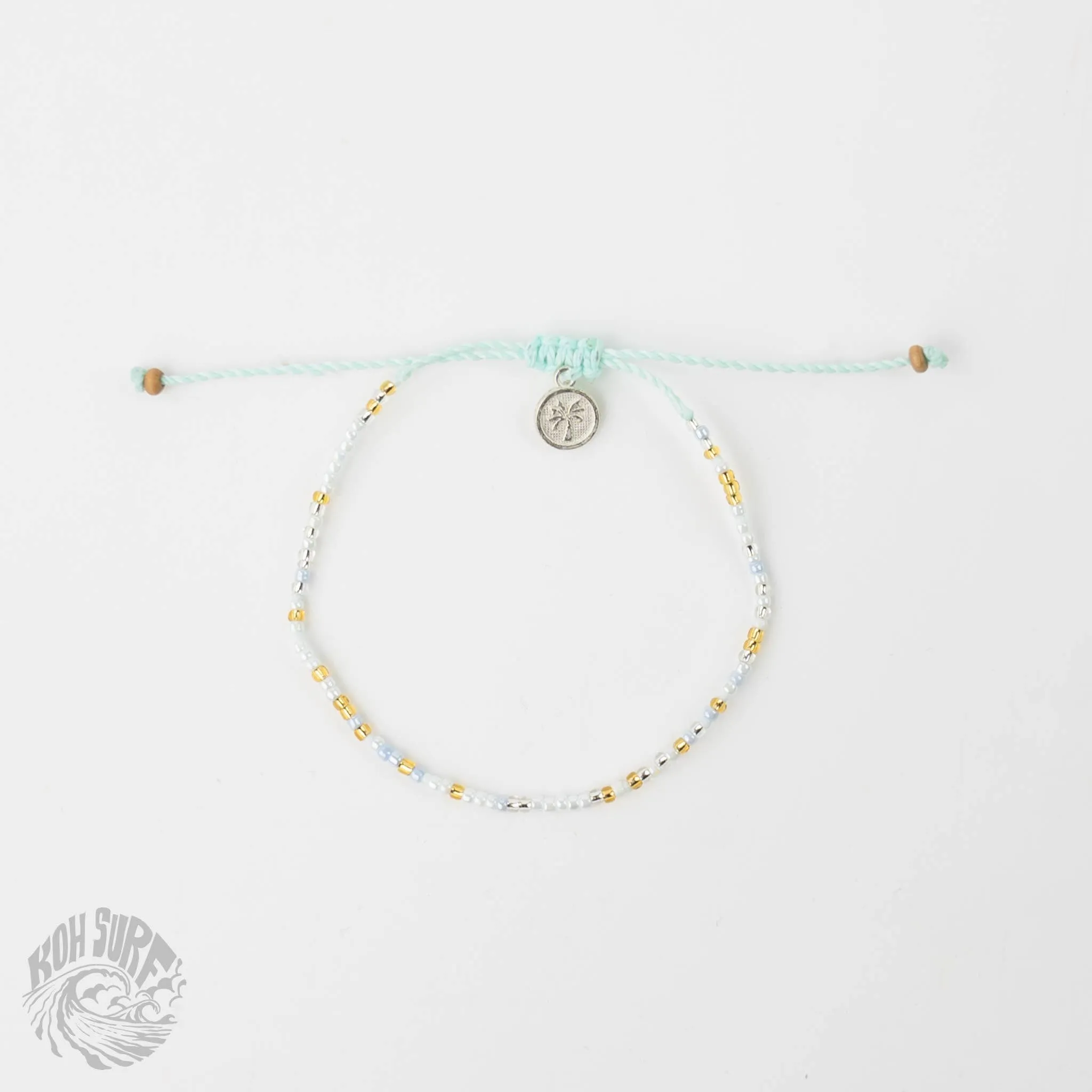 Pineapple Island -  Alila Dainty Beaded Bracelet, Surf Jewelry by Koh Surf: Pink