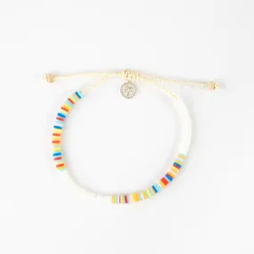 Pineapple Island - Manu Bay Surfer Bracelet, Beach Jewelry: Rainbow