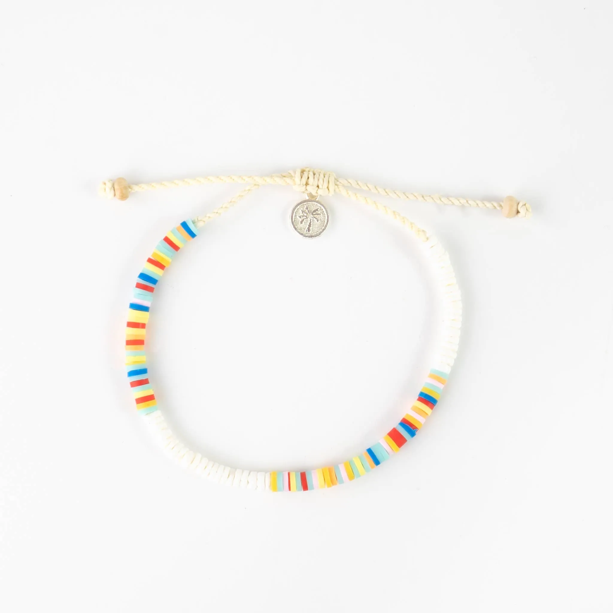 Pineapple Island - Manu Bay Surfer Bracelet, Beach Jewelry: Rainbow