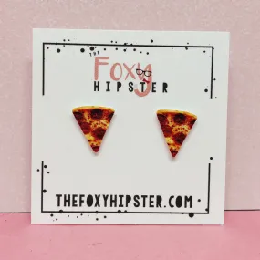 Pizza Stud Earrings