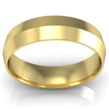 Plain Knife Edge Wedding Ring 5mm