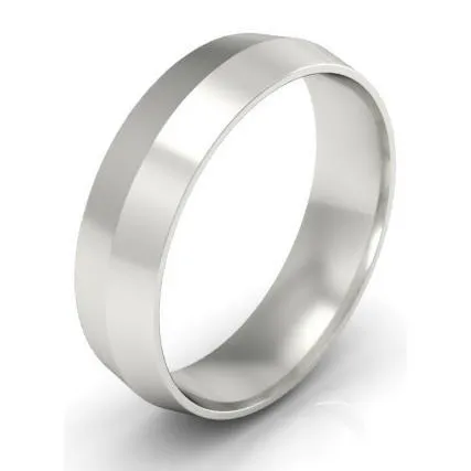 Plain Knife Edge Wedding Ring 5mm