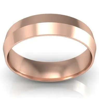 Plain Knife Edge Wedding Ring 5mm