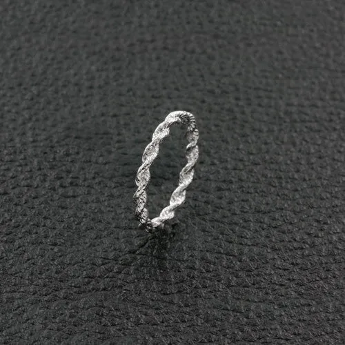 Platinum Twist Ring