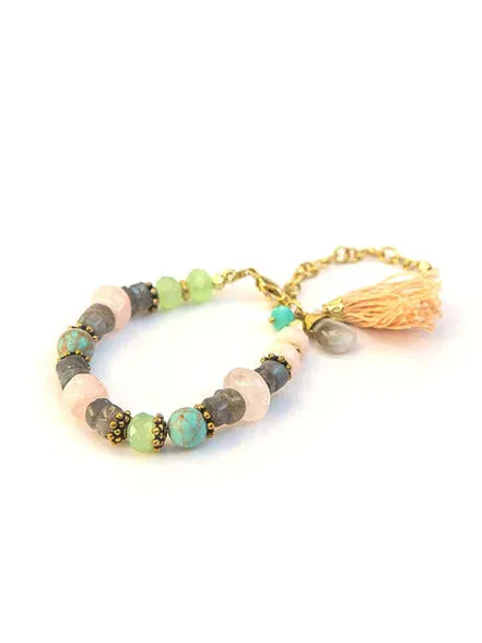 Playful Pastels Beaded Bracelet