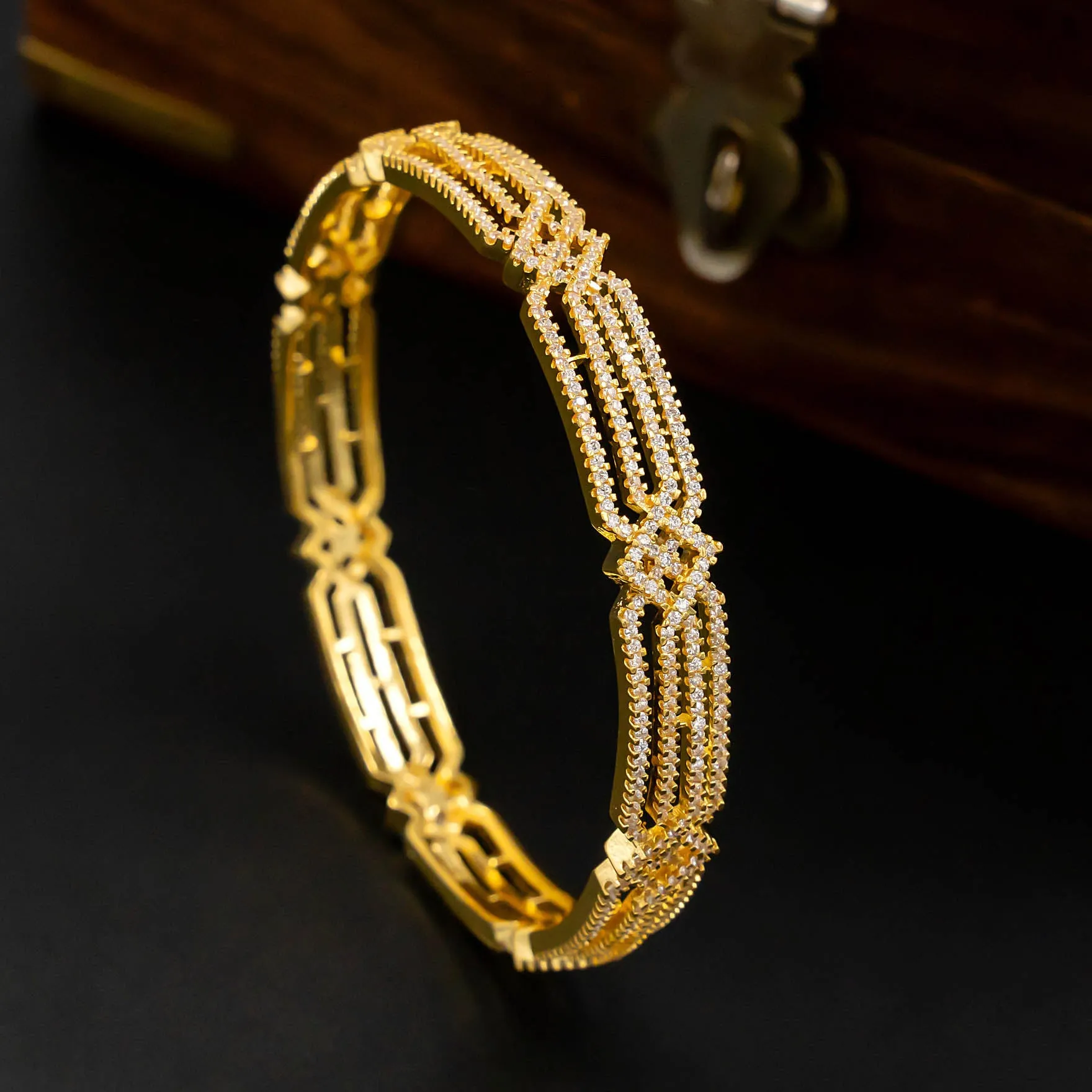 Premium Stone Bangle PMSB25W-24-006