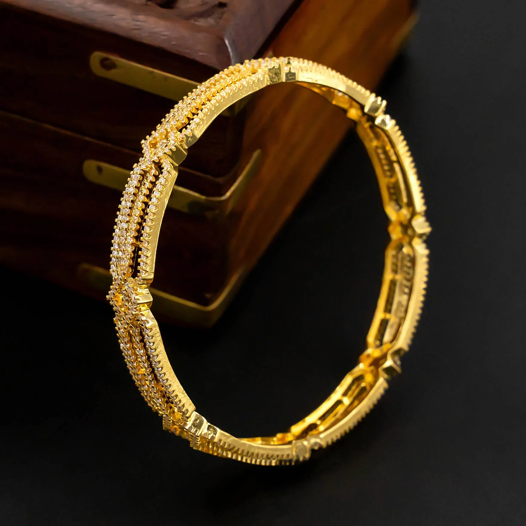 Premium Stone Bangle PMSB25W-24-006