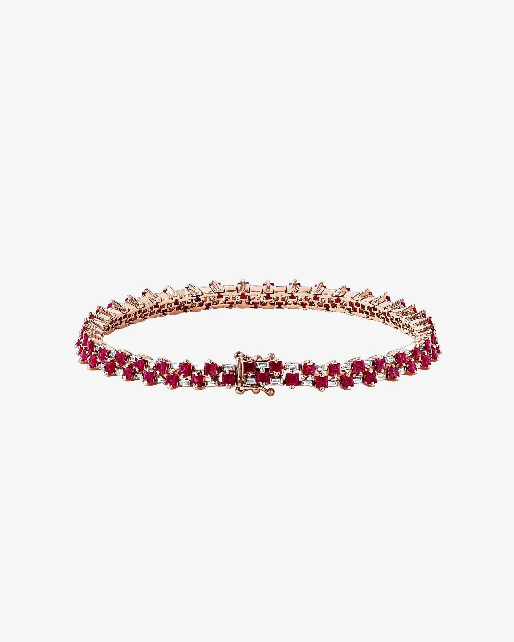 Princess Mini Stack Ruby Tennis Bracelet