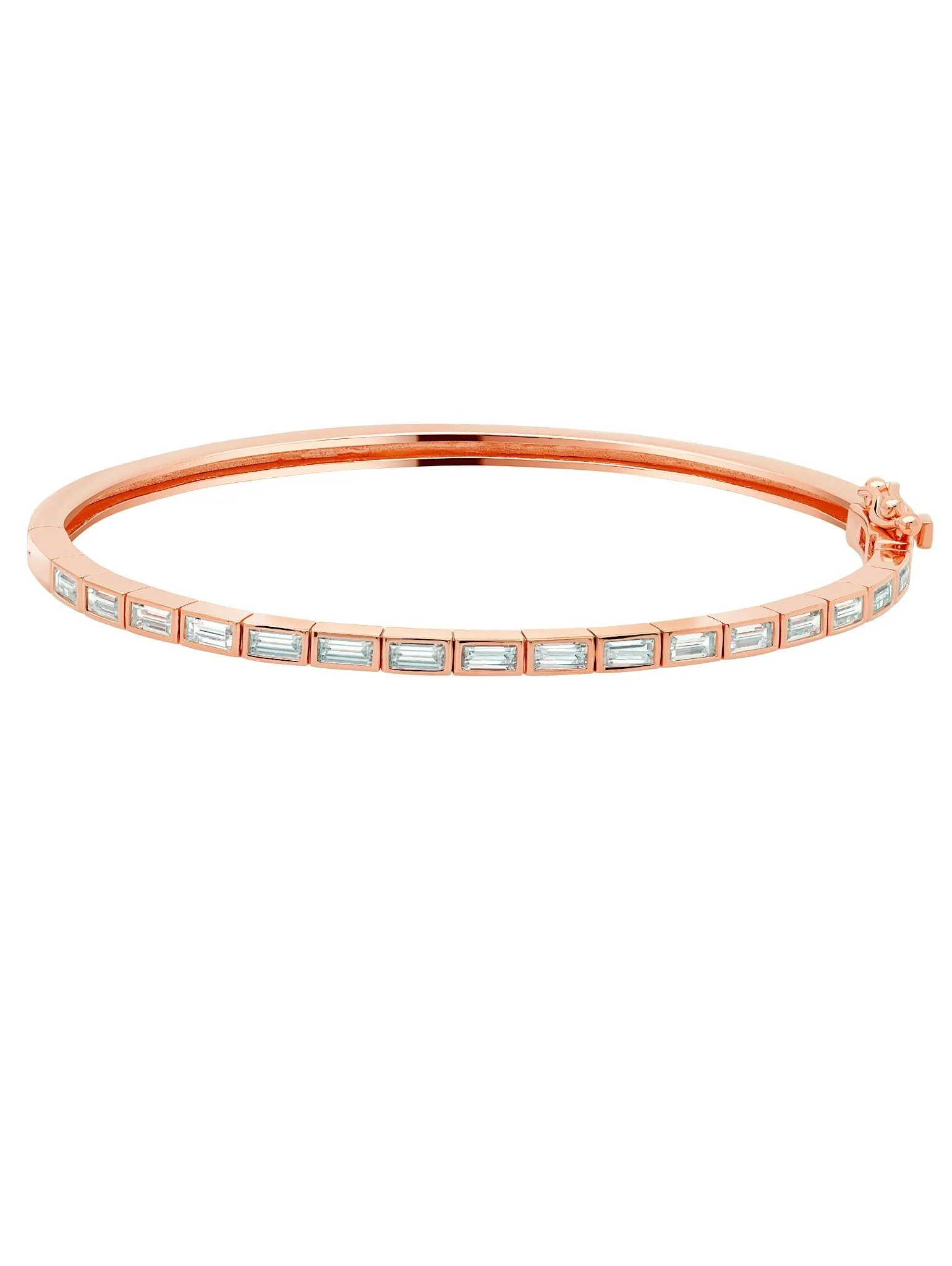 Prism II Cubic Zirconia Bracelet Bangle Finished in 18kt Rose Gold Sale