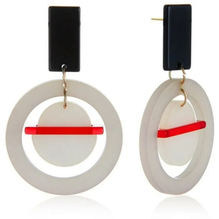 Retro Circle Earrings