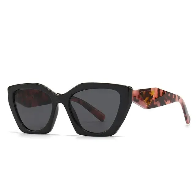 Retro Rectangular Cat Eye Sunglasses