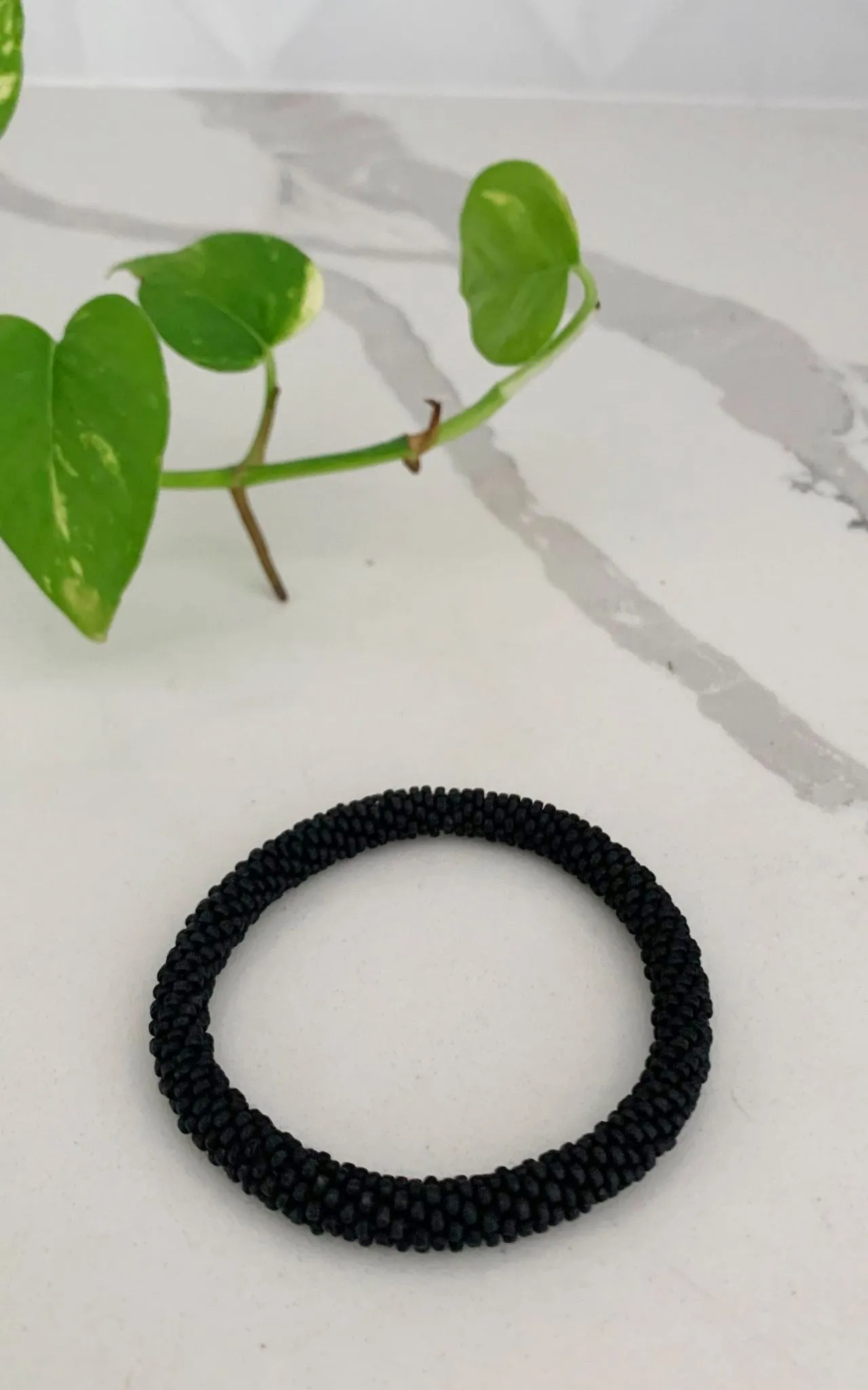 Rolling Beaded Bracelet - Black