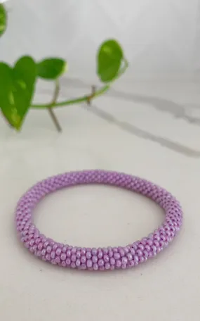 Rolling Beaded Bracelet - Lilac