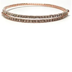 Rose Gold Crystal Wrap Bracelet (BRG5000)