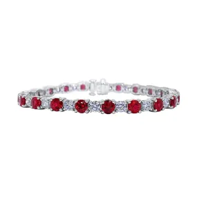 Ruby and Diamond Bracelet