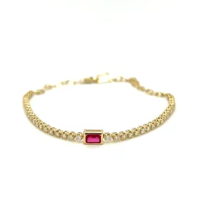 Ruby and Diamond Bracelet