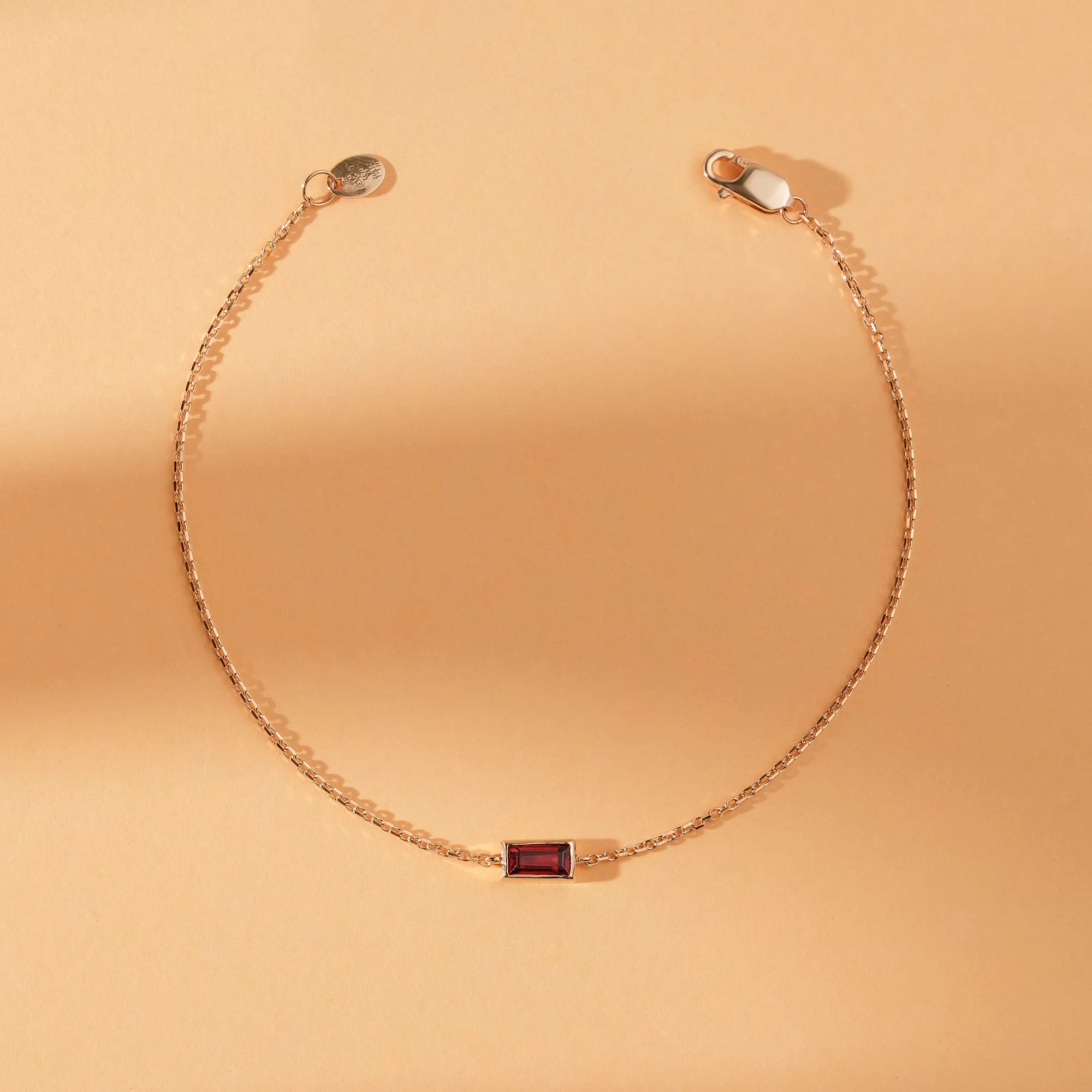 Ruby Birthstone Bracelet, Teresa