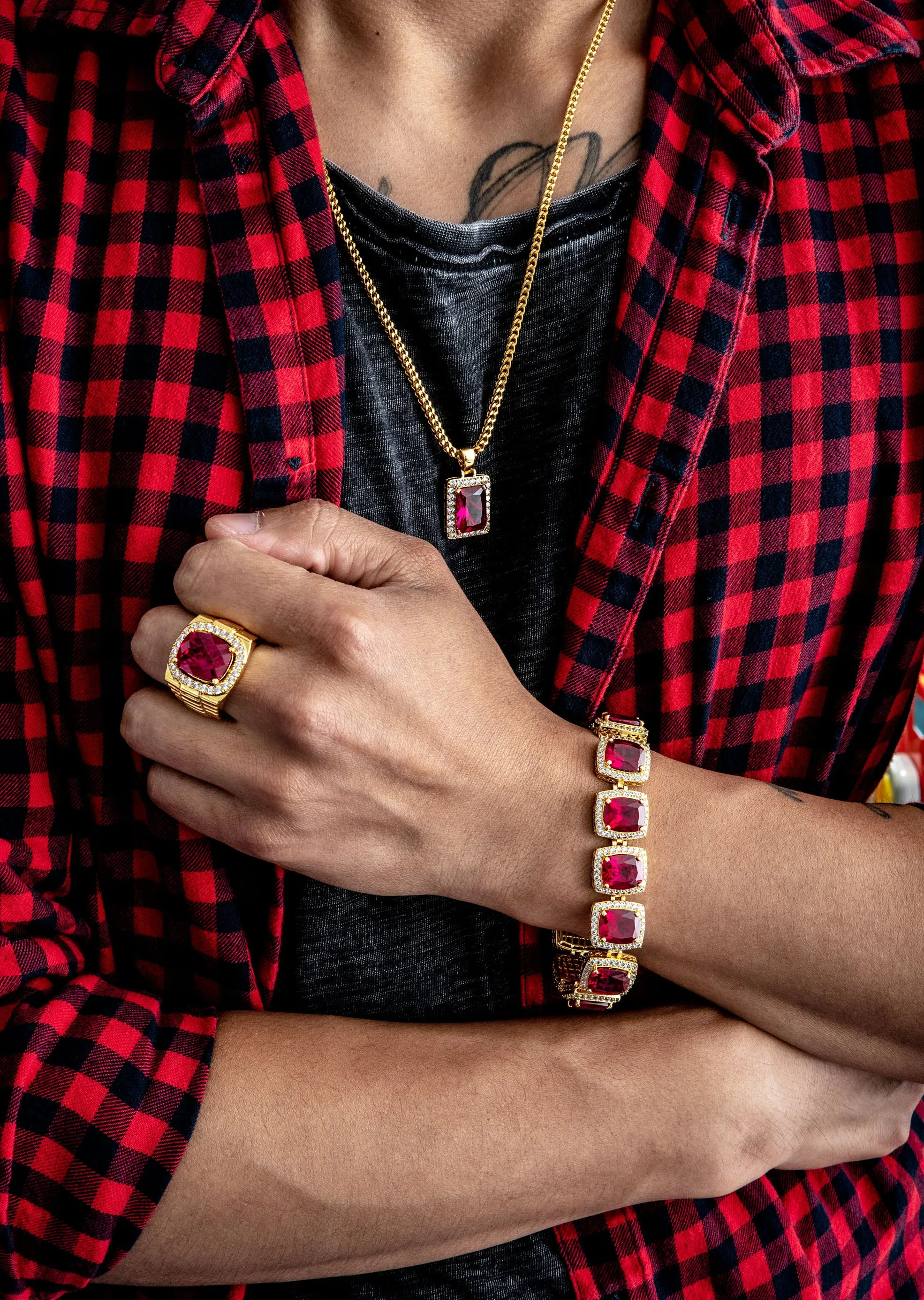 Ruby Chain & Bracelet & Ring