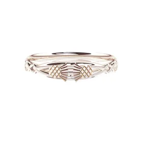 Scottish Thistle Celtic Infinity Wedding Ring