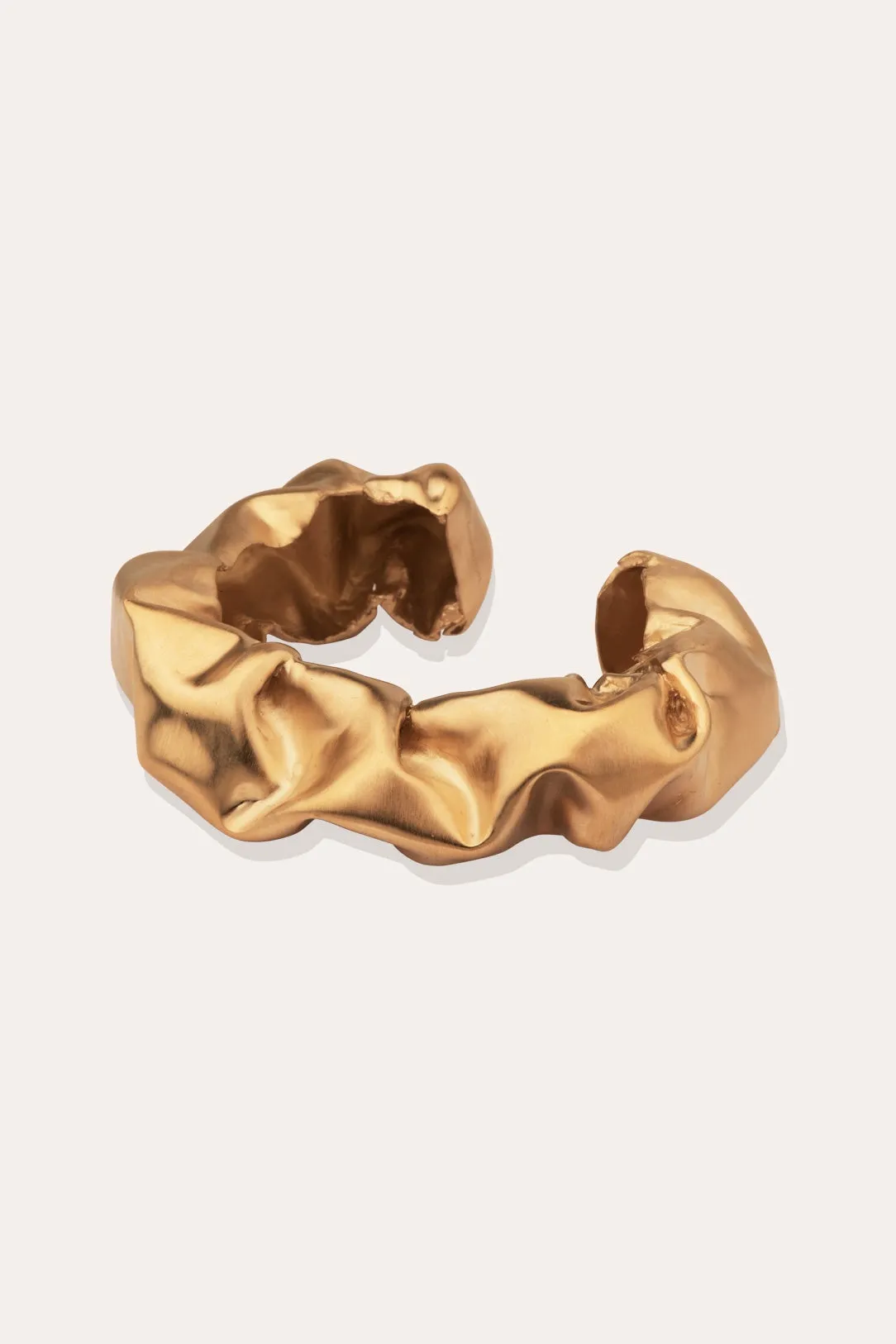 Scrunch - Gold Plated Cuff