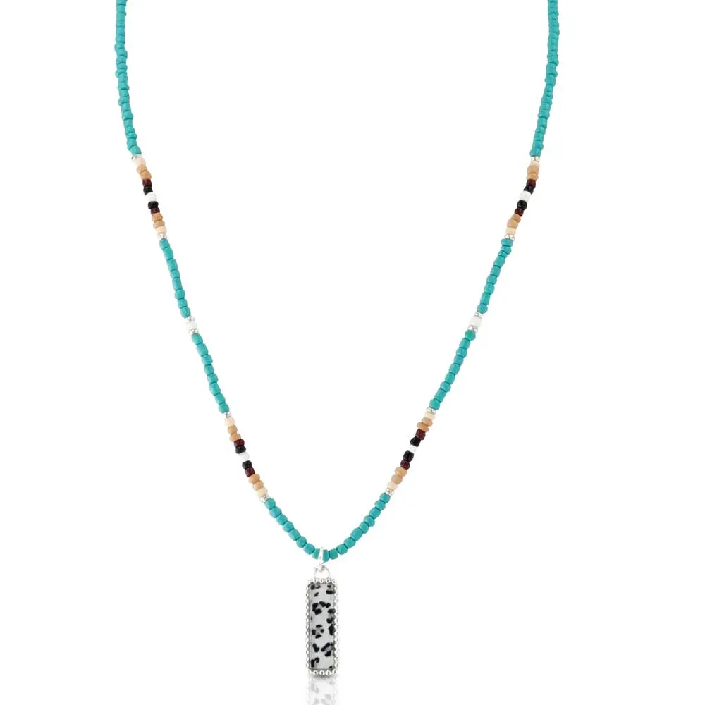 Serengeti Sunrise Beaded Attitude Necklace ANC5427