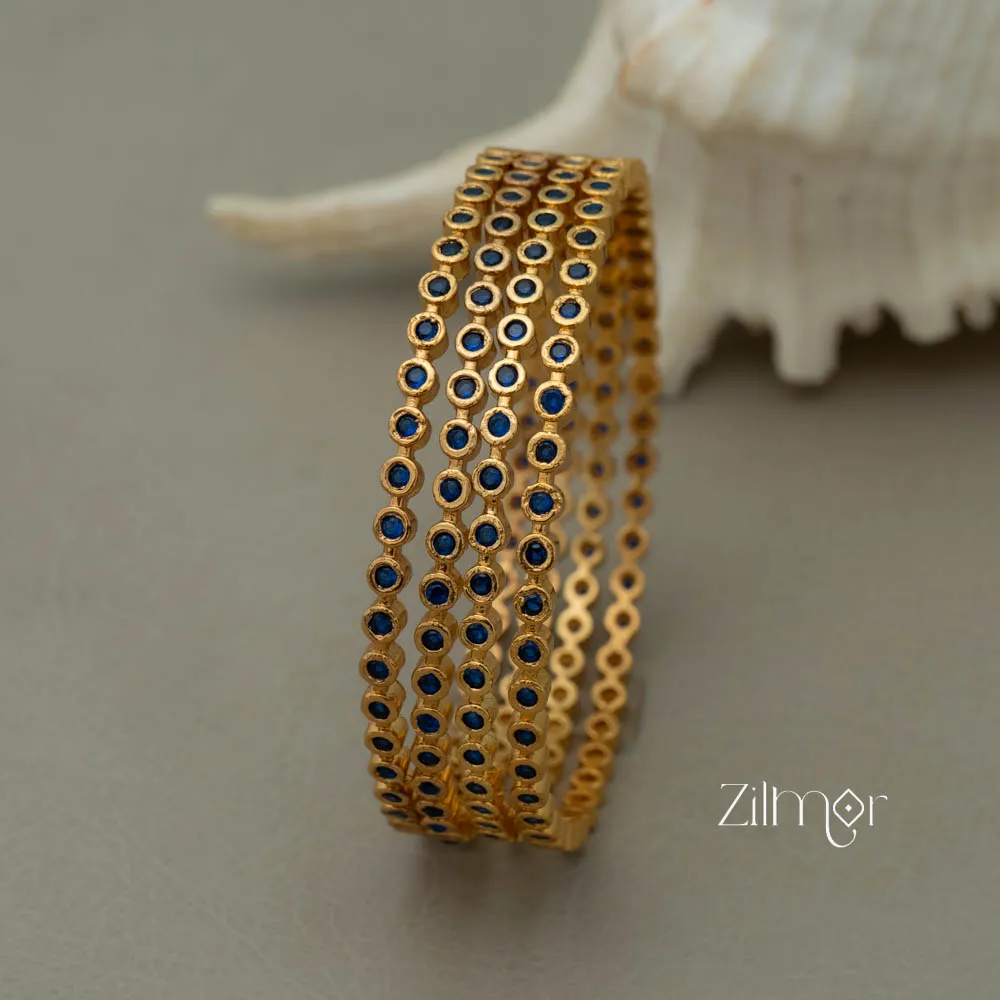 SG100981 - Gold Plated stone bangle