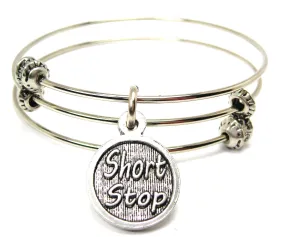 Short Stop Triple Style Expandable Bangle Bracelet