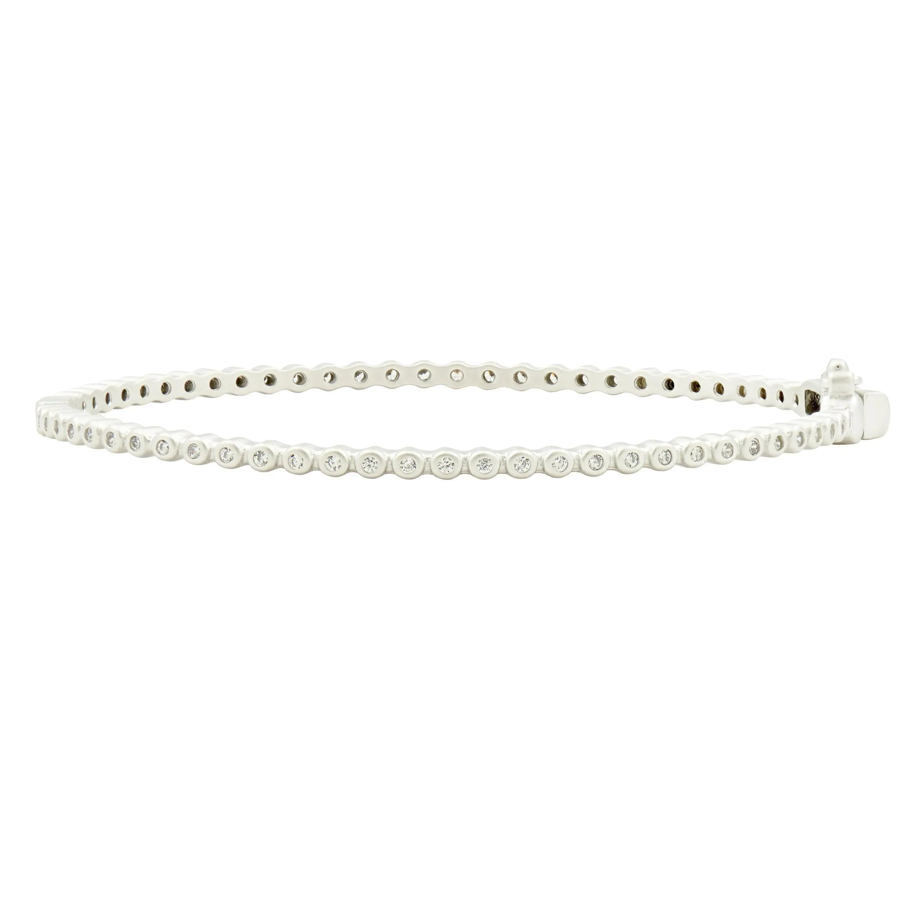 Signature Bezel Pavé Hinge Bangle