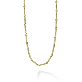 Signature Caviar 18K Gold Superfine Caviar Link Necklace