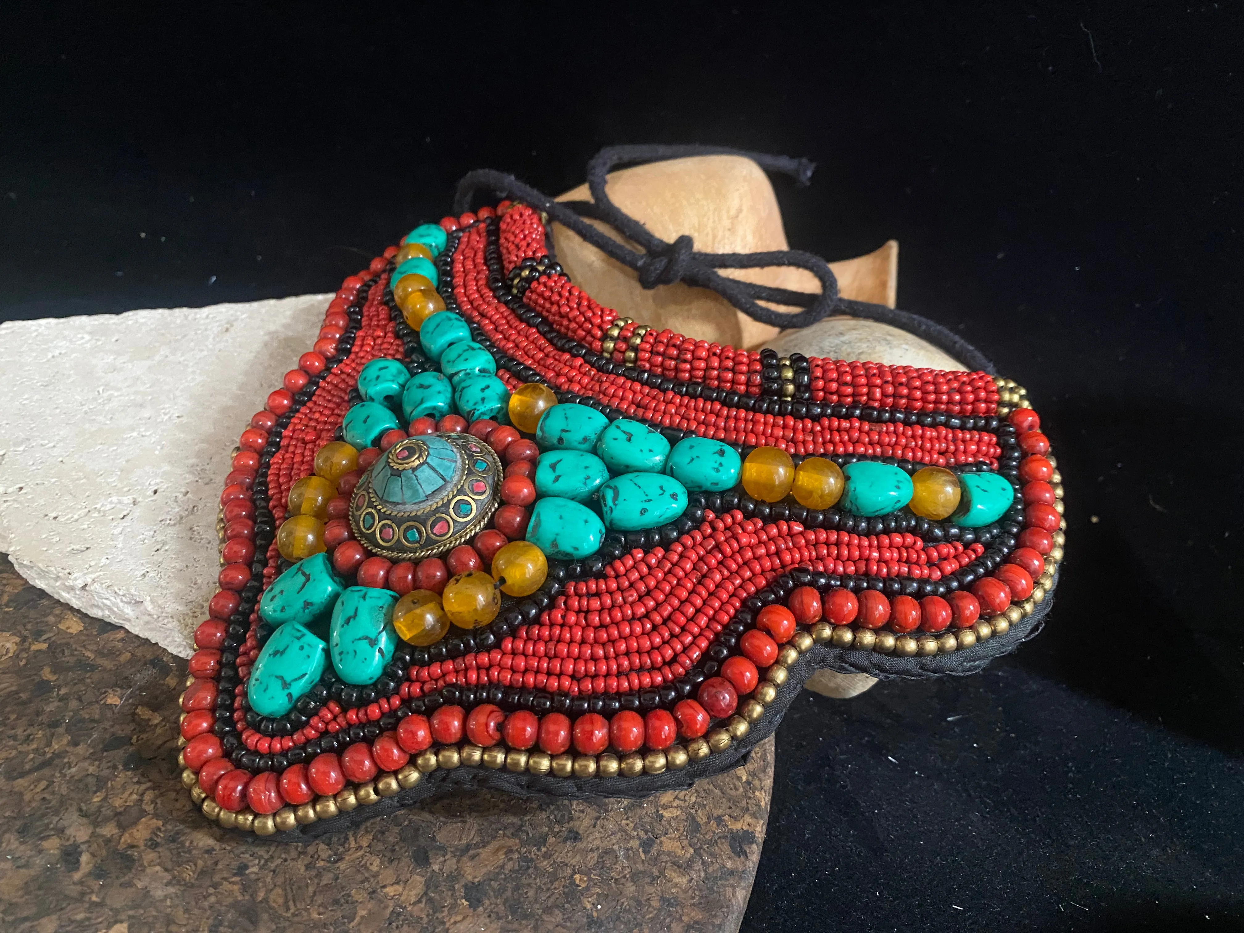 Sikkim Beaded Tribal Necklace