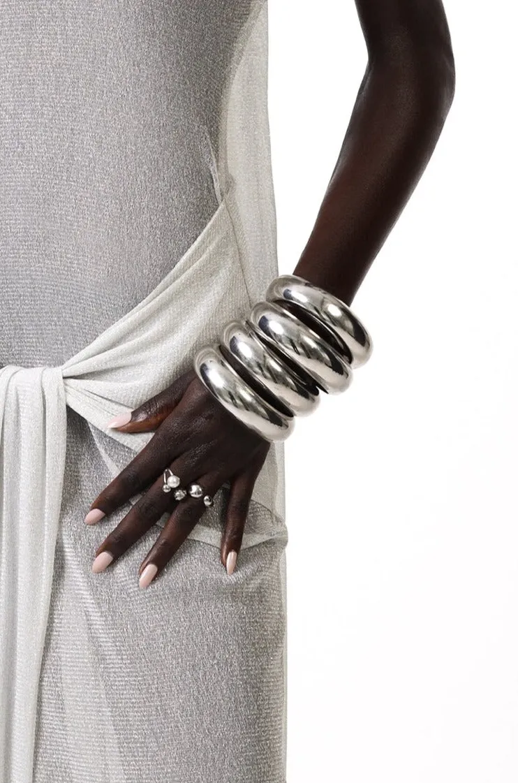 Silver Bangles x1