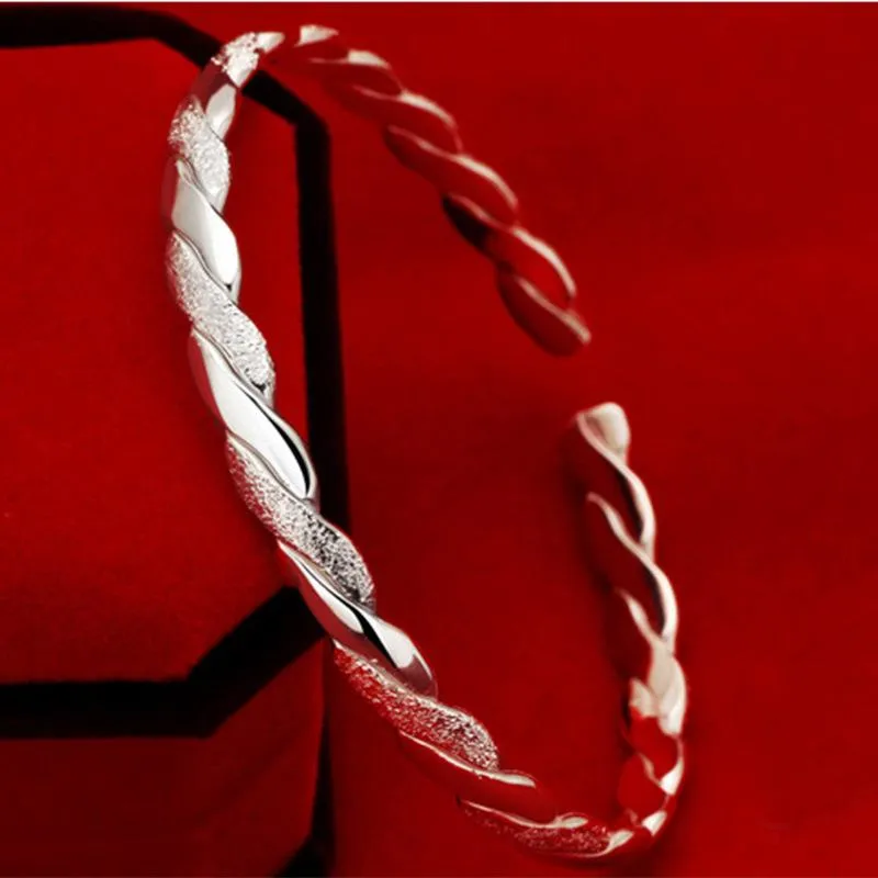 Silver Plated Interlaced Bracelet