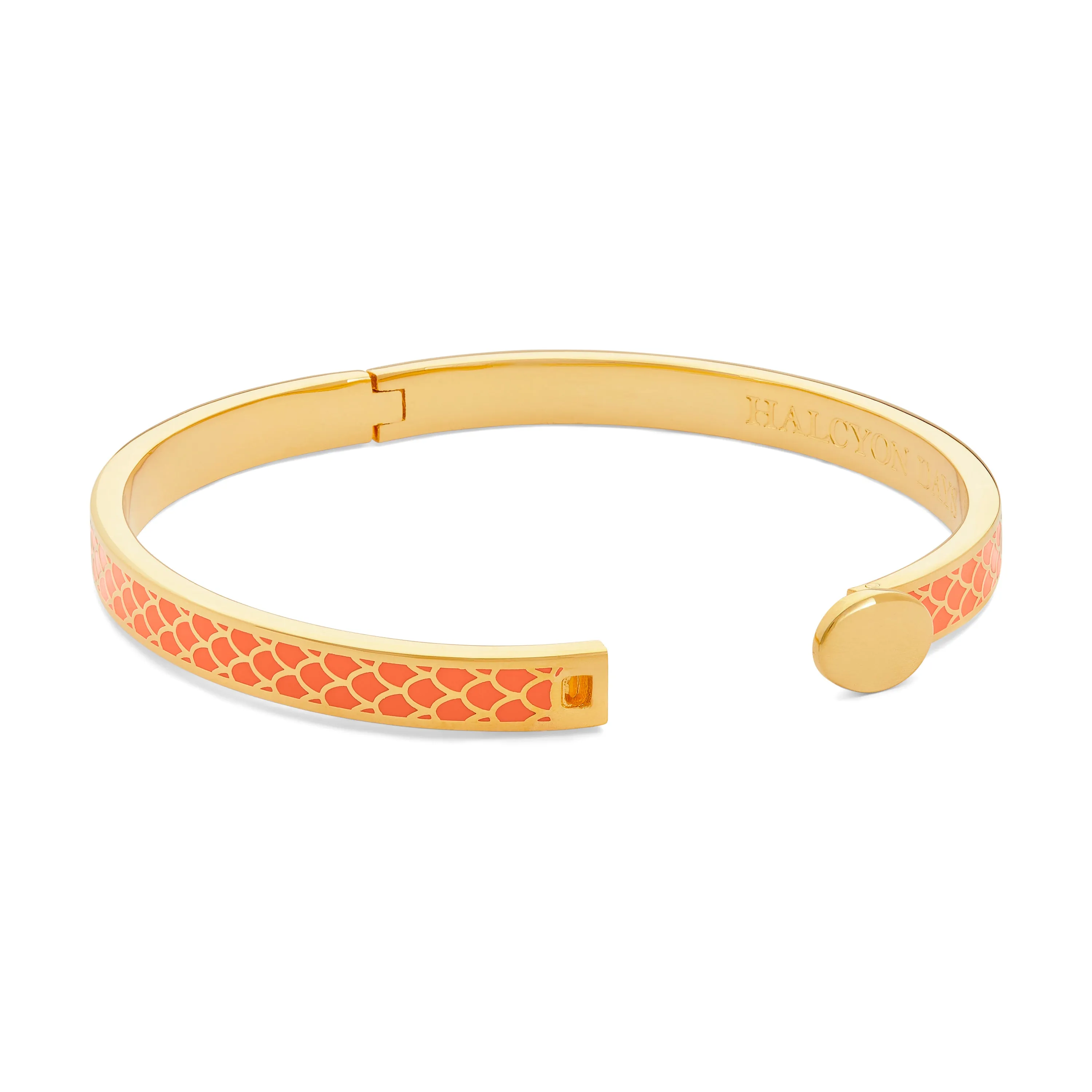 Skinny Salamander Orange & Gold Bangle