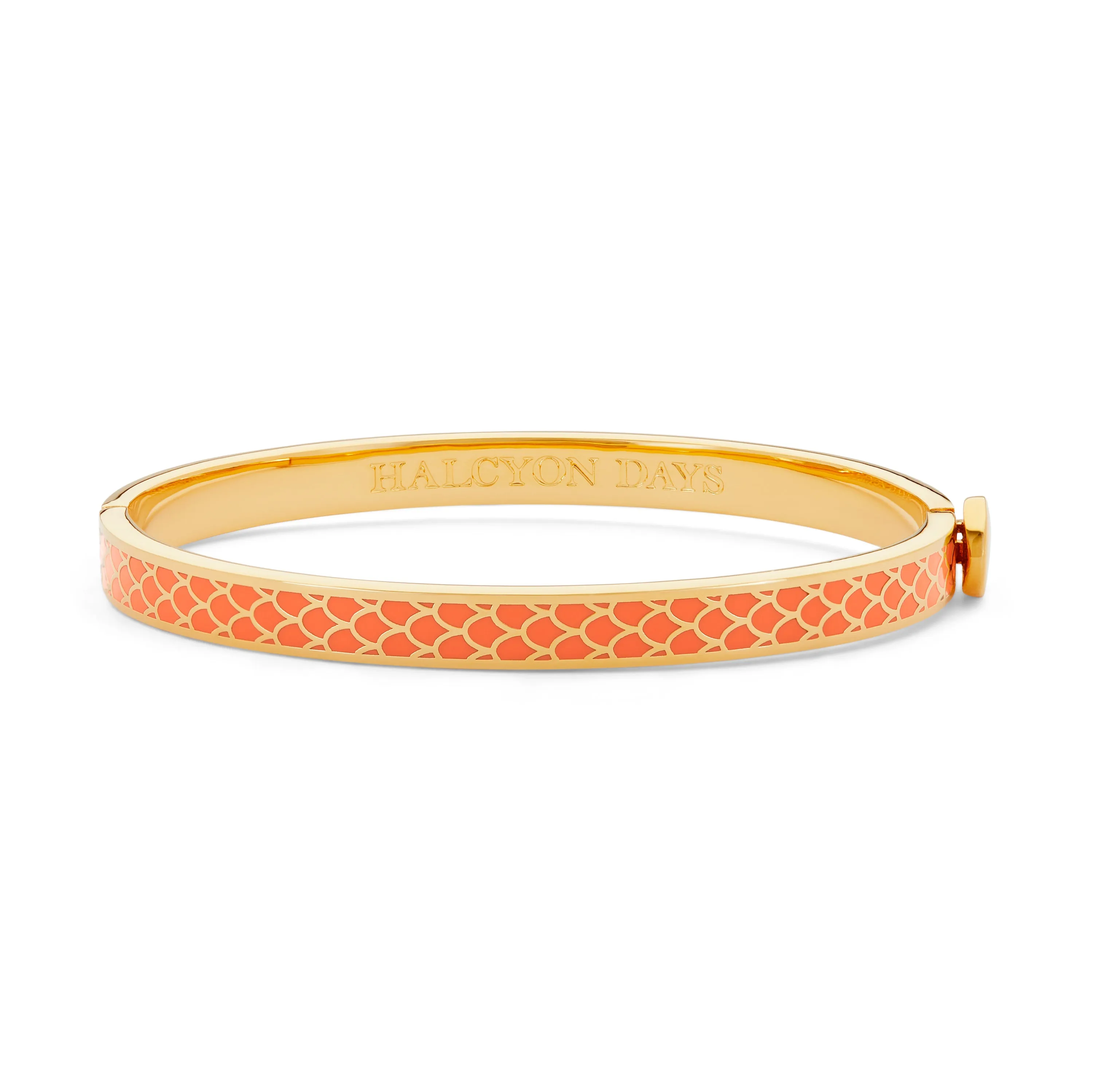 Skinny Salamander Orange & Gold Bangle