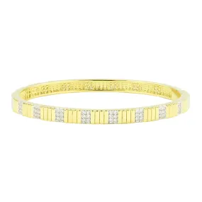 Sleek Pavé Hinge Bangle