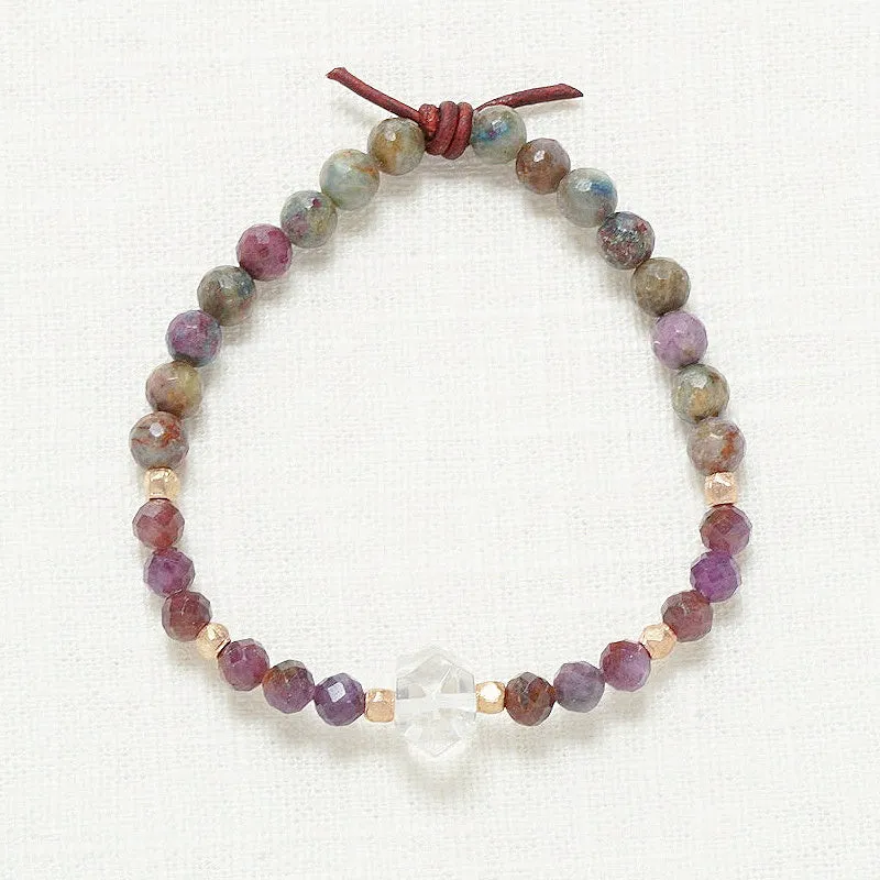 Soul Sister Mini Bracelet - Ruby | Gemstone Friendship Bracelet