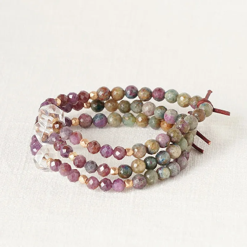 Soul Sister Mini Bracelet - Ruby | Gemstone Friendship Bracelet