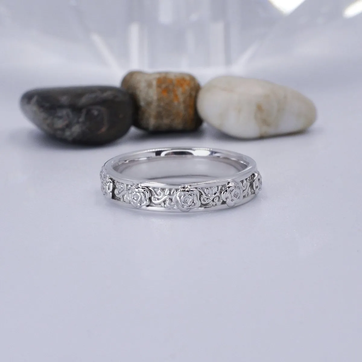 Special Plain Wedding Ring in 14KT White Gold