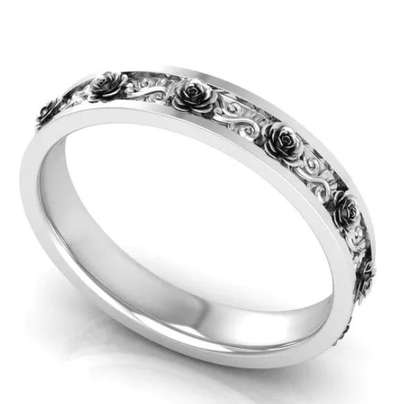 Special Plain Wedding Ring in 14KT White Gold