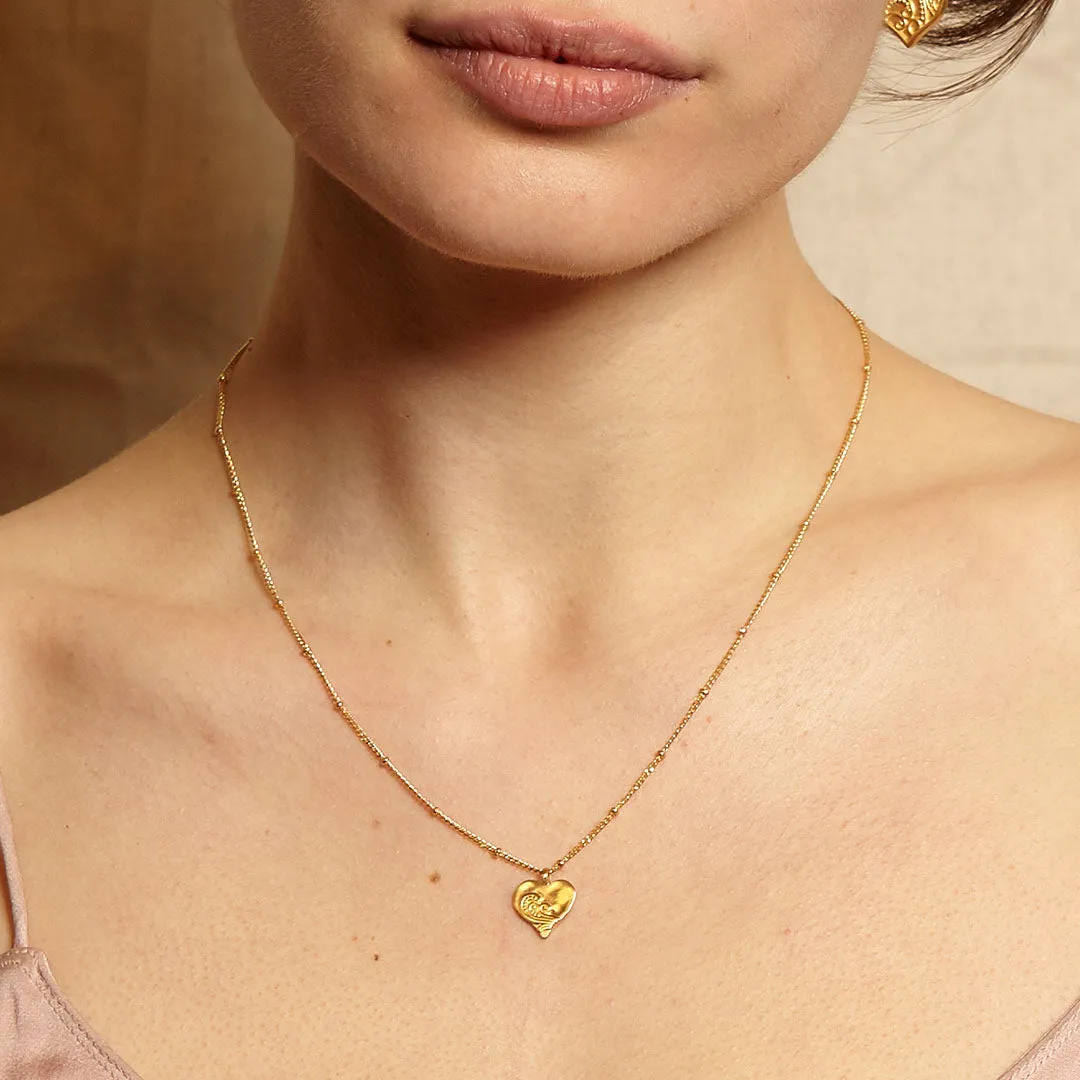 Spirit of Love Gold Heart Necklace