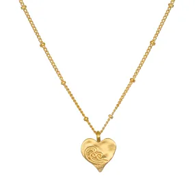 Spirit of Love Gold Heart Necklace