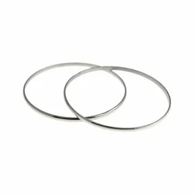 Stainless Steel Bangle - 65mm - 5mm Thickness - Choose Your Tone!