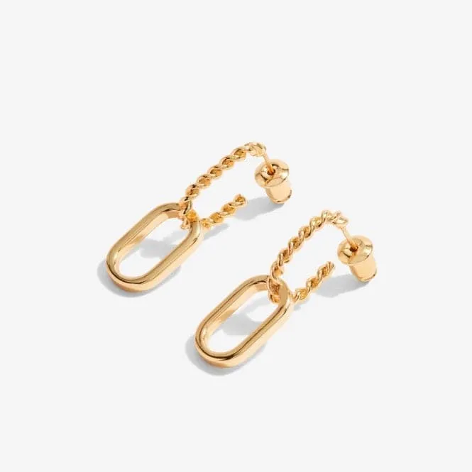 Statement Gold Rope Gold Earrings 6391